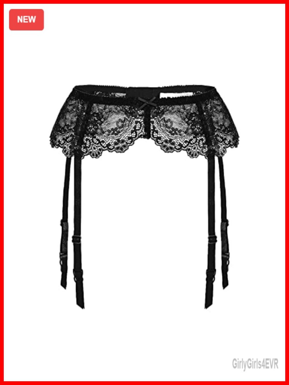 Lace Garter Belt Adjustable Suspender for Thigh High Stockings